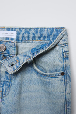 ZARA ДЖИНСЫ STRAIGHT LEG, ГОЛУБОЙ