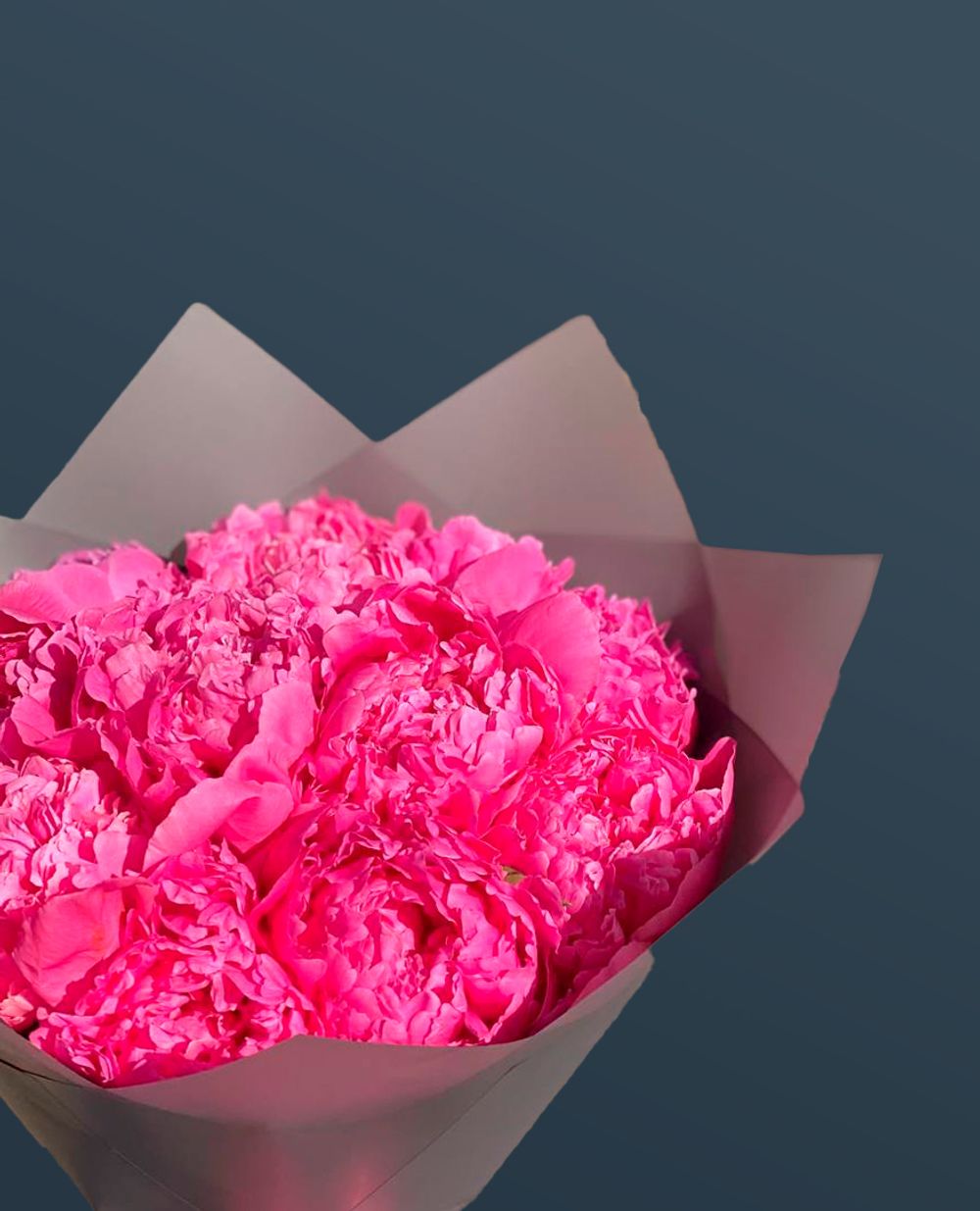 Пионы серый крафт