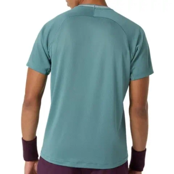 Мужская теннисная футболка Asics Game Short Sleeve - foggy teal