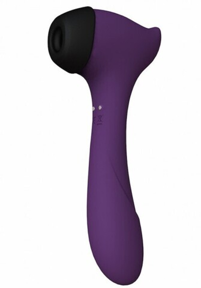 Вакуумный бесконтактный стимулятор клитора и вибратор Infinite Halo перезаряжаемый (Цвет: сливовый)