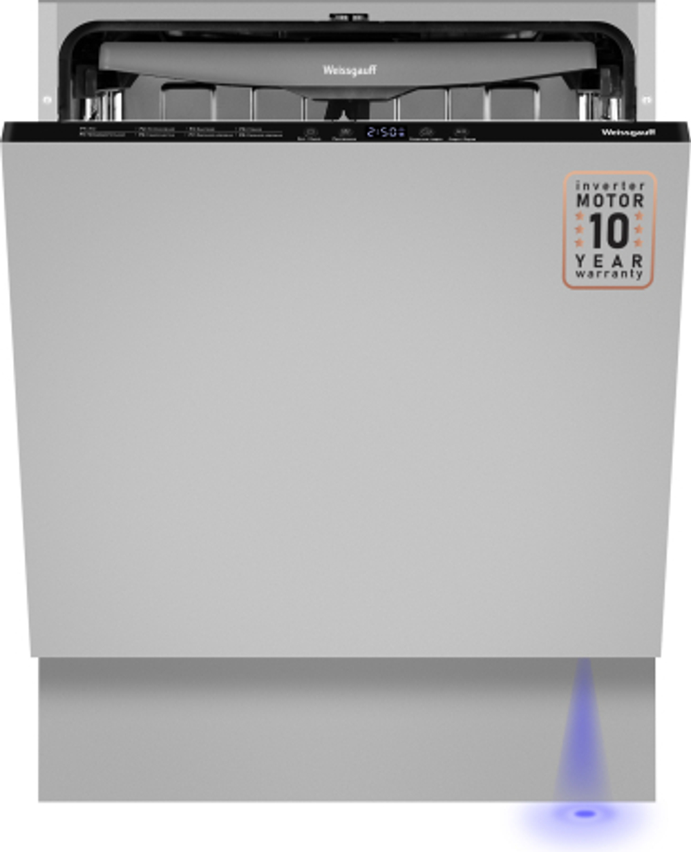 Встраиваемая посудомоечная машина Weissgauff BDW 6038 D Inverter Autoopen полноразмерная (433535)
