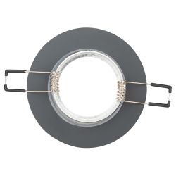 Светильник встраиваемый декоративный ЭРА DK7 CH/BK под лампу MR16 GU5.3 черный/хром