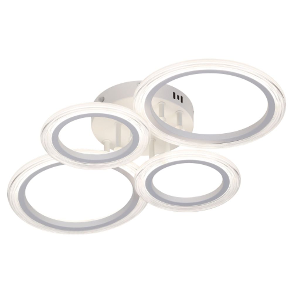 Светильник потолочный светодиодный ЭРА Модерн Ring CLL-1-59W 3K-6,5K RC WH с ДУ белый