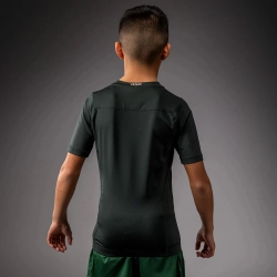 Детский Рашгард Venum Attack green/off white