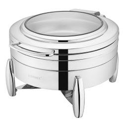 Мармит 6,8 л круглый с откидной крышкой и окном 36 см нерж. Verona SUNNEX