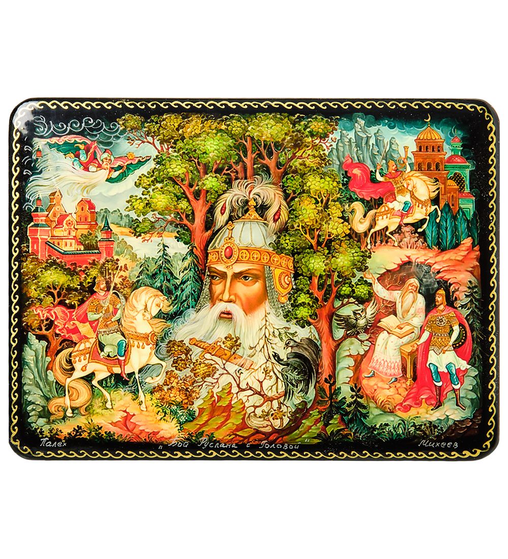 ШК-19/30-B Шкатулка в технике декупаж «Руслан и Людмила» (15х11х3,5)