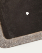 Набор из 2 высоких кашпо Minoa коричневого цвета из песчаника 44 x 44 см