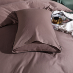 Комплект постельного белья Однотонный Сатин Элитный на резинке OCER007