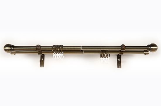 Карниз 2 рядн металл телескоп. Магеллан 1,6-3,0 Старое золото/Болонья