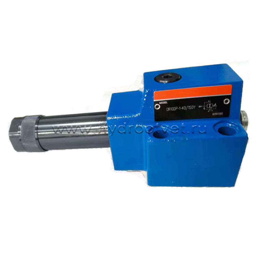 DR10DP1-4X/75YM - Редукционный клапан Ду 10 трехлинейный, прямого действия с давлением регулировки до 75 бар, 1 = рукоятка, обратный клапан - М = нет