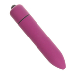 Бордовая гладкая вибропуля «Оки-Чпоки» - 9 см. (Цвет: бордовый)