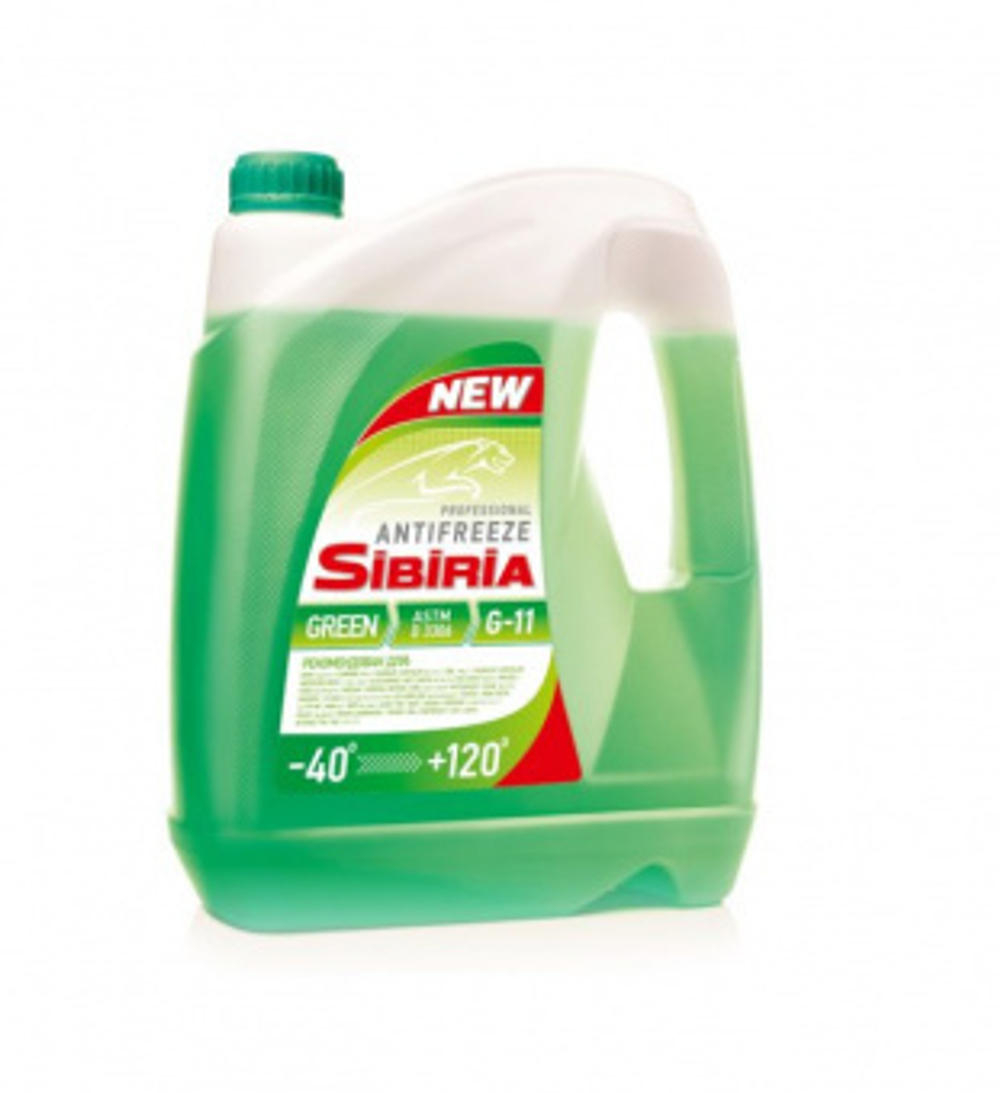 Жидкость охлаждающая зеленого цвета SIBIRIA "ANTIFREEZE" - 40*С 5 кг