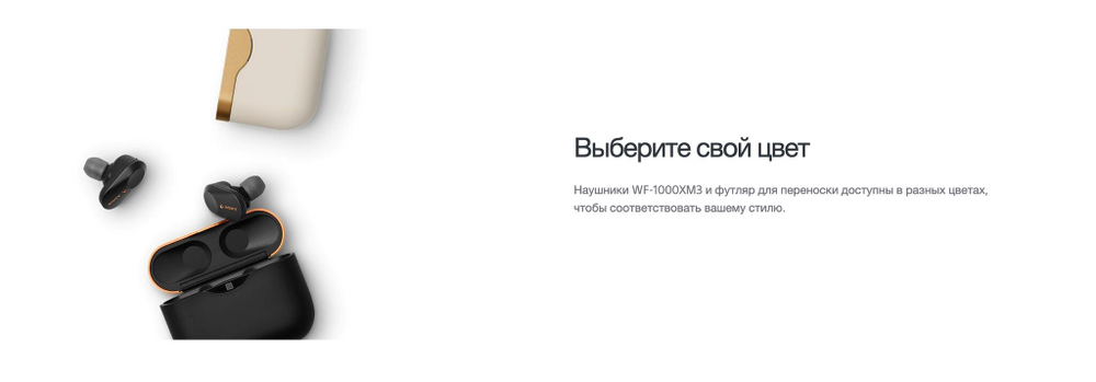 Беспроводные наушники Sony WF-1000XM3, черный