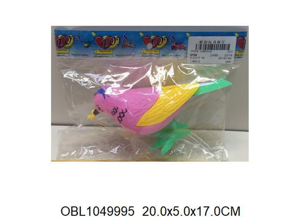 Заводная игрушка Птица, пакет 327