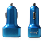 Автомобильное зарядное устройство Ainy EB-025N с 3-мя USB (3.1A) синее