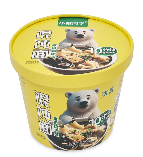 Лапша сублимированная с вонтонами со вкусом курицы, 95г (Китай)