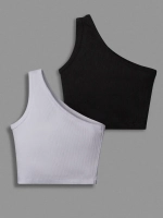 Летний топ для девочки на одно плечо