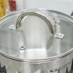 Ковш 1,7л с крышкой нерж Этна