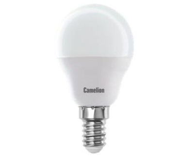 Лапочка Camelion Шар G45 E14 5W(405lm 220) 4500K 4K матов. 80x45 пластик LED5-G45/845/E14, 1 шт.