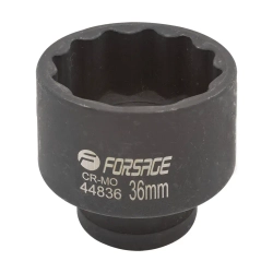 Головка ударная 36мм 12гр.,1/2'' Forsage F-44836