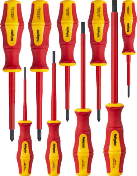 Отвёртка Navigator 95 264 NHT-Оtd03-H9 (диэлектрическая, набор 9 шт)