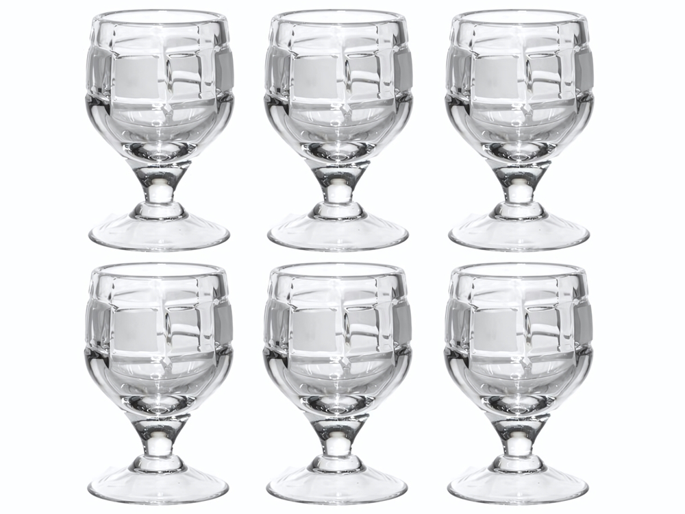 Набор рюмок 15г хрусталь Шахматка