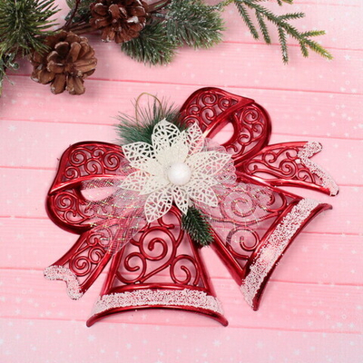 Украшение новогоднее «Сказочный узор» 27*20 см, Красный/белый