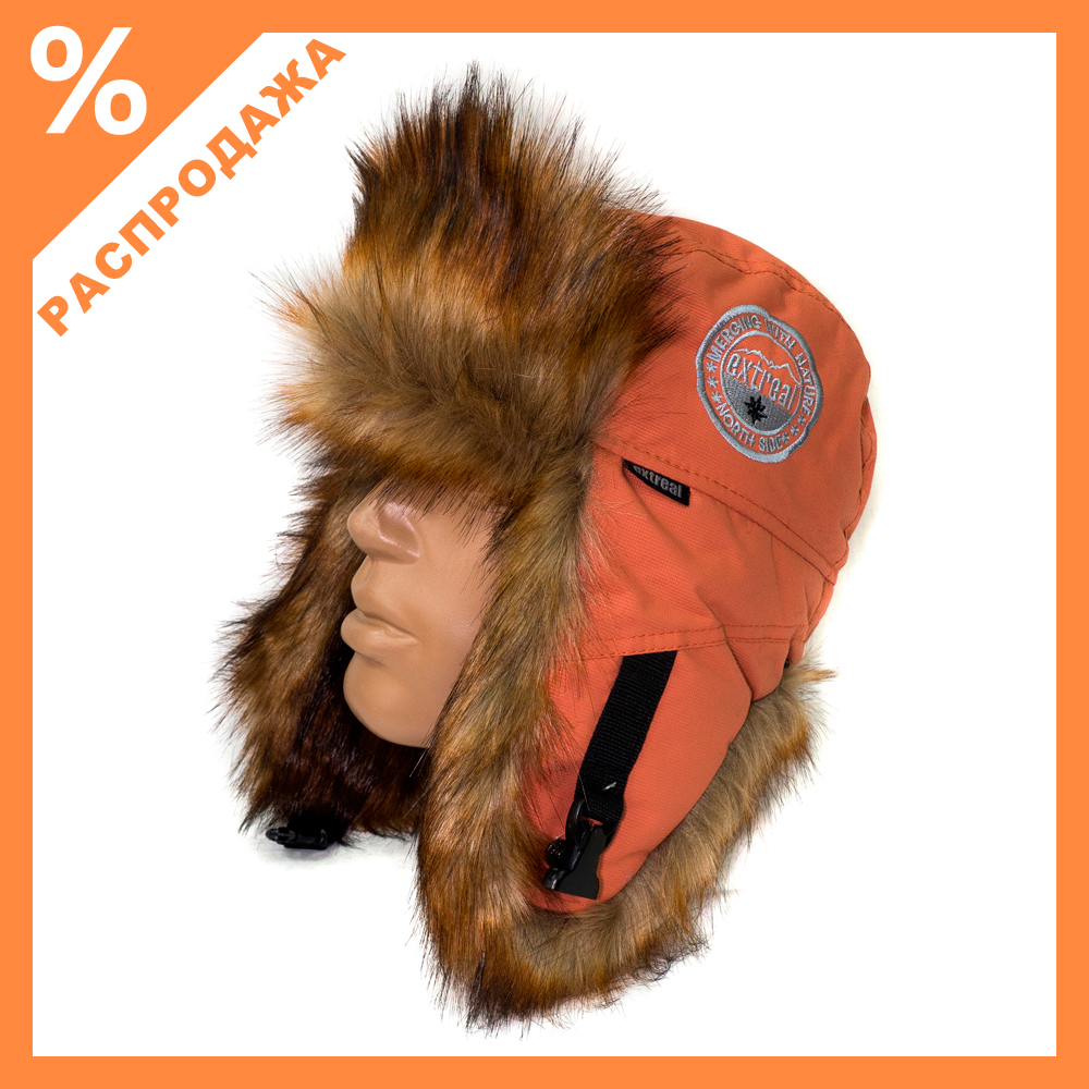 Шапка-ушанка ТИКСИ мех Лиса Рыжая Мембрана