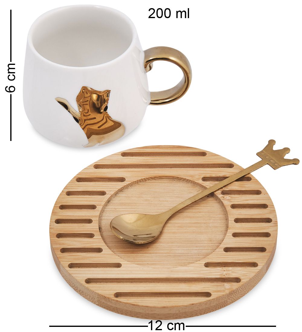 MUG-414/1 Чайная пара «Кошечка»