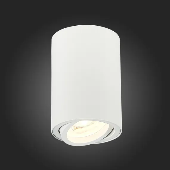 ST108.507.01 Светильник потолочный Белый GU10 1*50W  IP20 D70xH100 220V Без ламп Накладные светильники