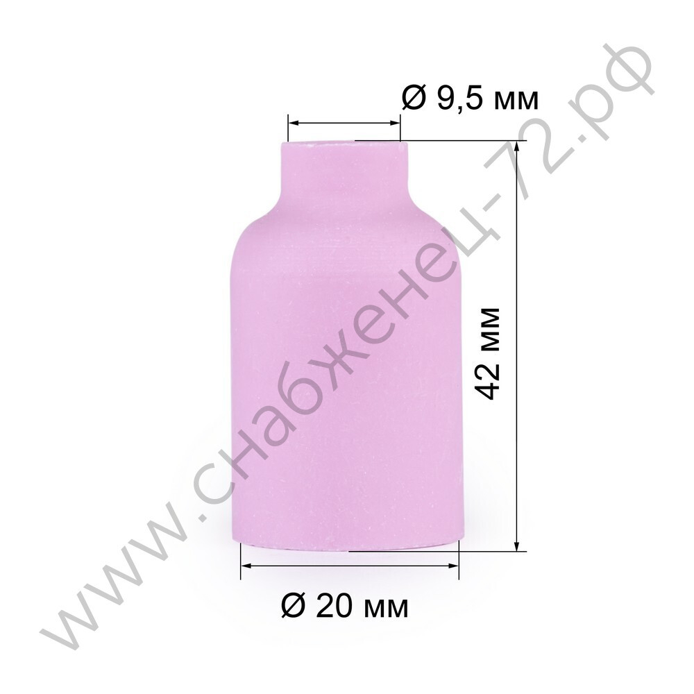 FoxWeld Сопло керам. 9,5мм №6 газ.линза (701.0422/TC0033, 42мм, пр-во FoxWeld/КНР)