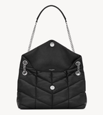 Сумка Saint Laurent Loulou Puffer Small из наппы с цепочным ремнём