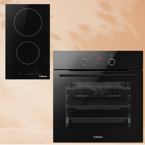 Комплект техники: Электрическая панель Hansa BHC331047 + Духовой шкаф Hansa BOES68433
