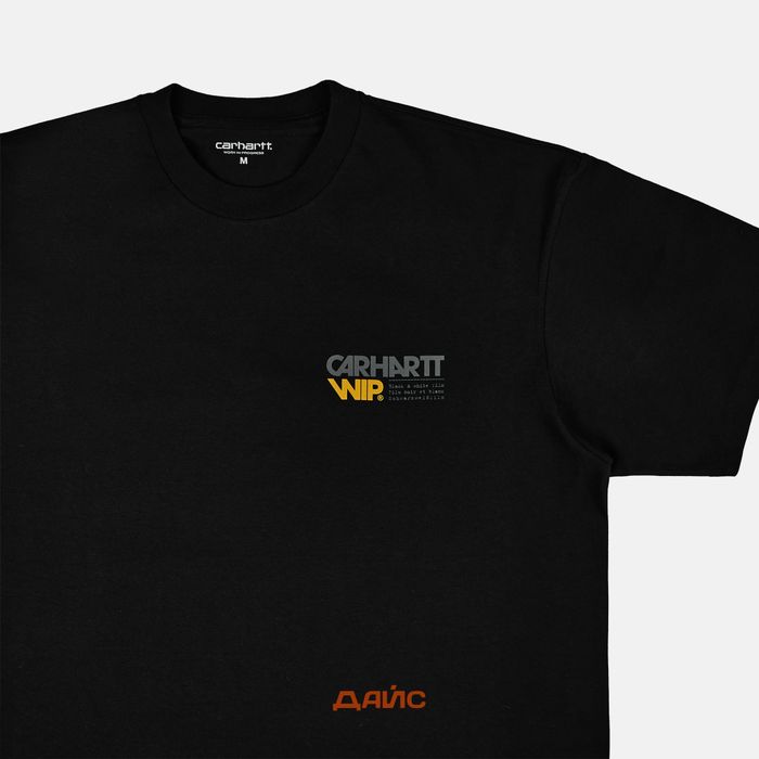Футболка мужская Carhartt WIP Contact Sheet артикул:I033178_black - купить в магазине Дайс