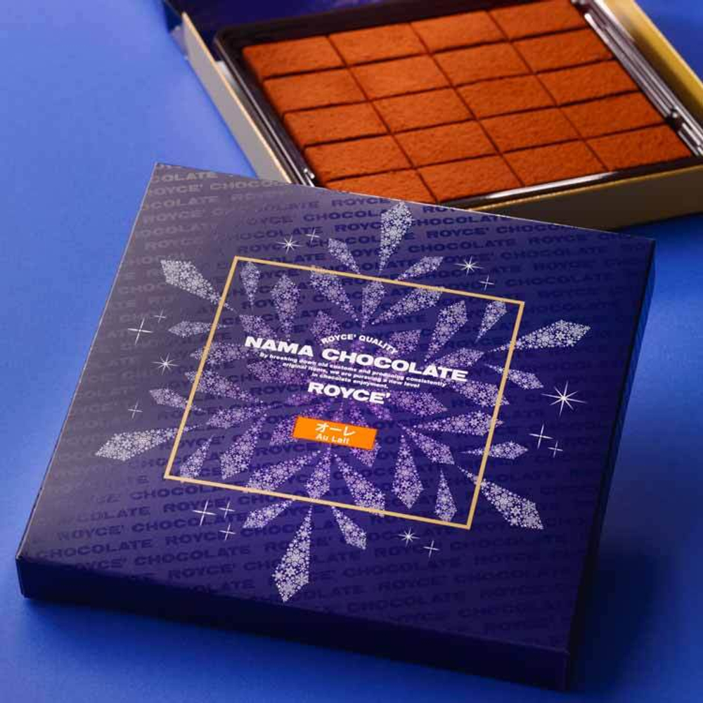 Живой шоколад ROYCE' Quality Nama Chocolate Au Lait (молочный шоколад и ликёр)