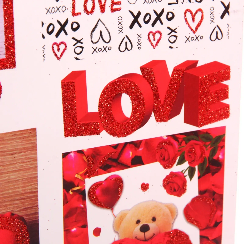 Пакет подарочный «I LOVE YOU!» 26*32*10 см, микс