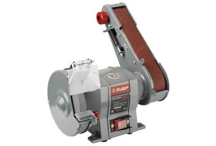 Станок ЗУБР точильный, диск 150х20х32мм, лента 50х686мм, 2950об/мин, 250Вт