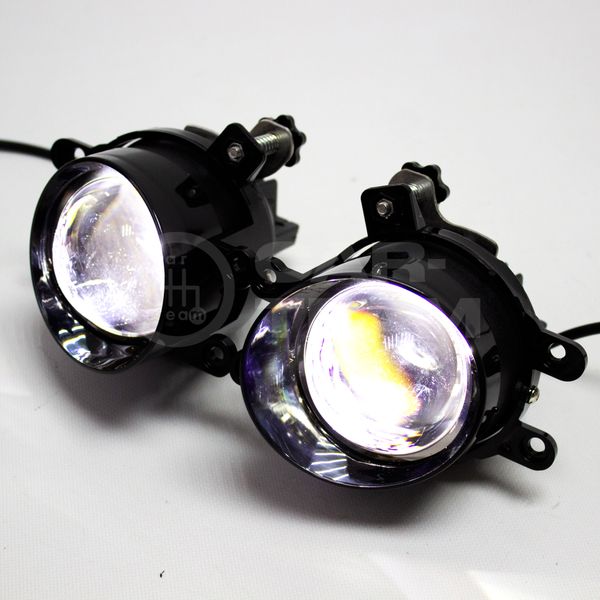 Противотуманные фары (ПТФ) WD-016 Toyota Land Cruiser, Camry, Rav4, Alphard, Avensis, Lexus LX570, GS, IS, RX "ZMB" лазерные с Bi-LED модулем, белый/желтый свет