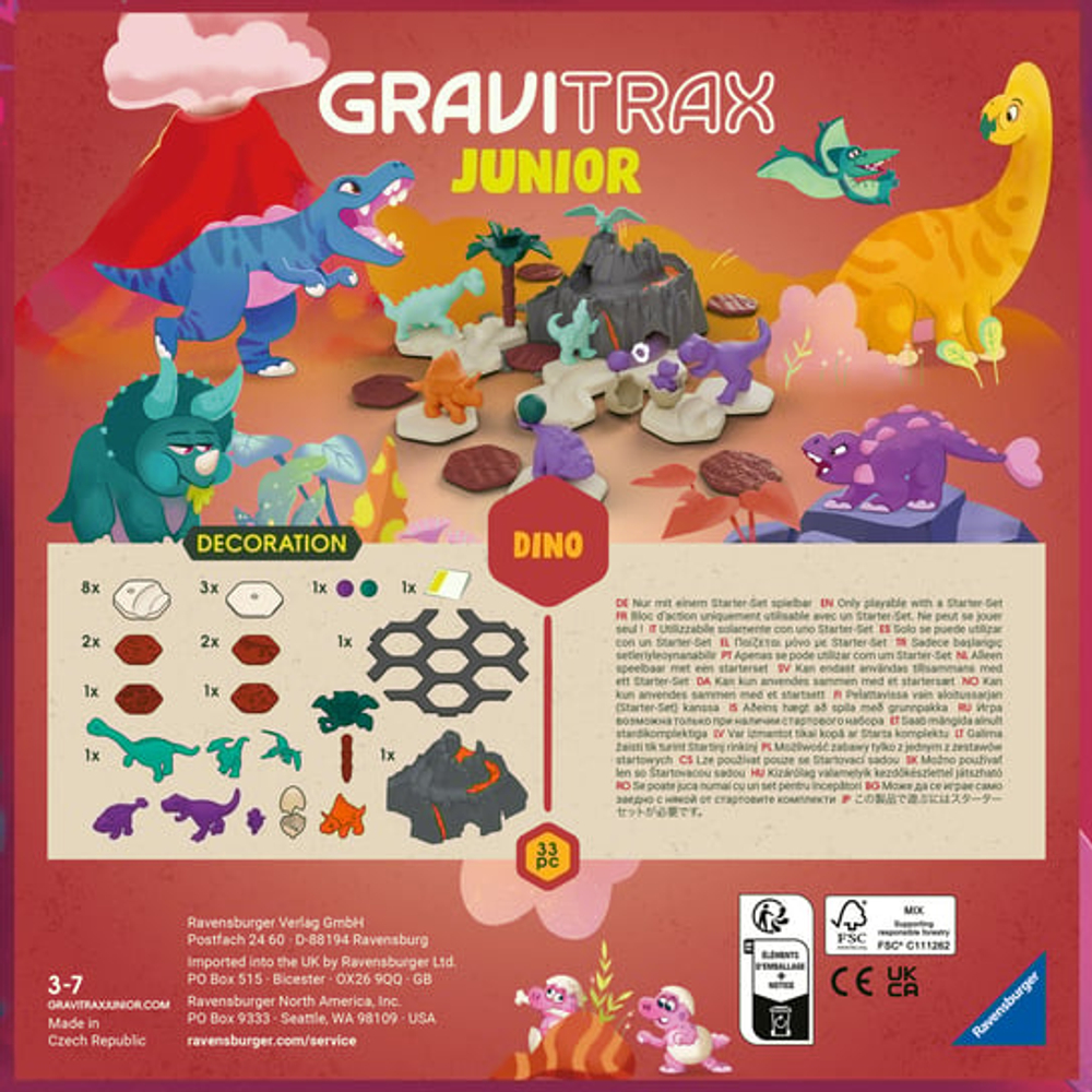 Набор заправок Gravitrax Junior Dino