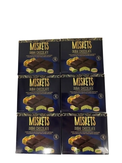 Темный дубайский шоколад фисташковый хрустящий Кадаиф (6шт)