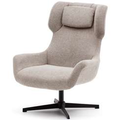 Крутящееся кресло Zalina, бежевый шенилл