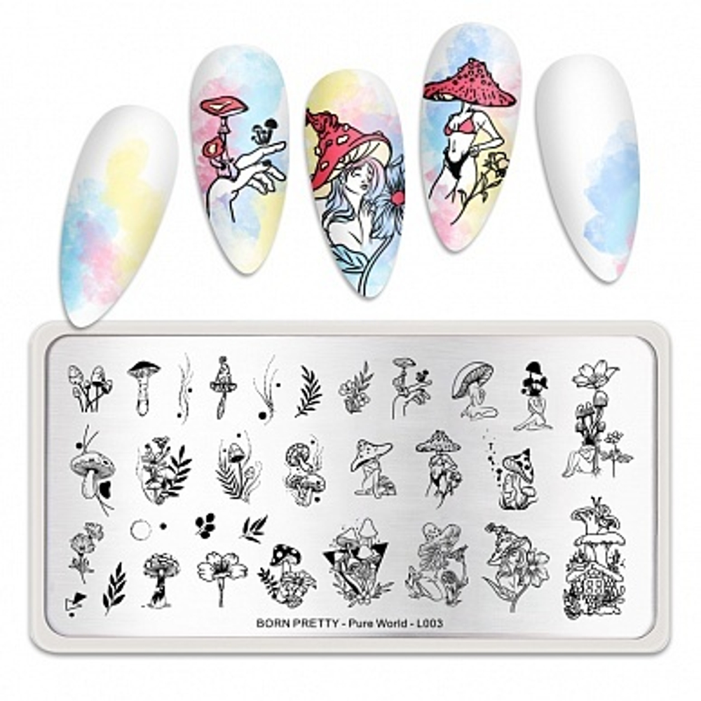 Пластина для стемпинга Born Pretty 12*6 см 51725 BP-L003 Pure world