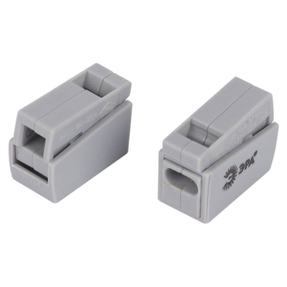 Клемма ЭРА NO-225-462 быстрозажимная 221-112 для светильников 2 полюса 0.5-2.5мм2 упаковка 3 шт