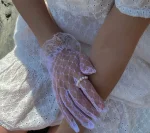 Перчатки короткие, Белый