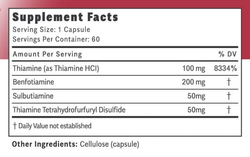 THIAMEGA 4 forms of B1 thiamine