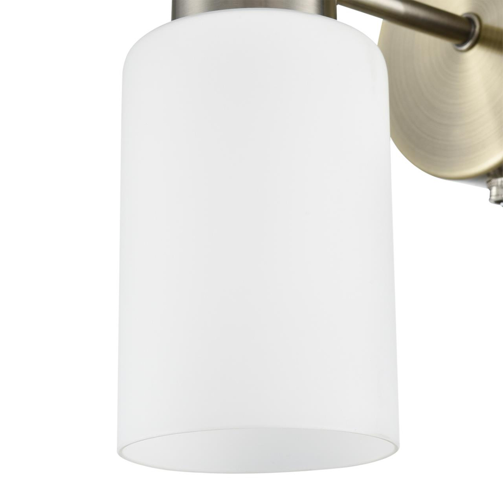 8100/1W COMFI LN26 106 бронза/белый металл/стекло Бра Е14 1*40W 220V MAVE