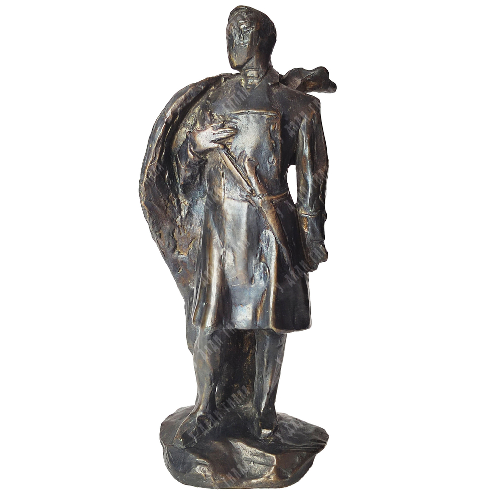 Динес Ю. С. Памятник М. Ю. Лермонтову. Эскиз. Бронза, литьё. 1960-е гг.