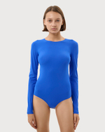 MM6 MAISON MARGIELA БОДИ С ДЛИННЫМ РУКАВОМ СИНИЙ