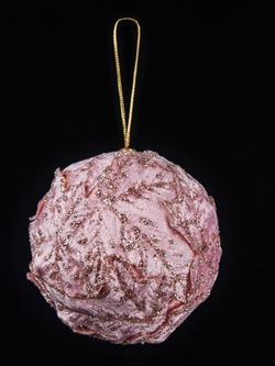 Шар 10см ChristmasDeLuxe серо-коричневый