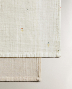 Zara Home Муслиновые салфетки из хлопка, экрю, 55x55 см (2 шт.)
